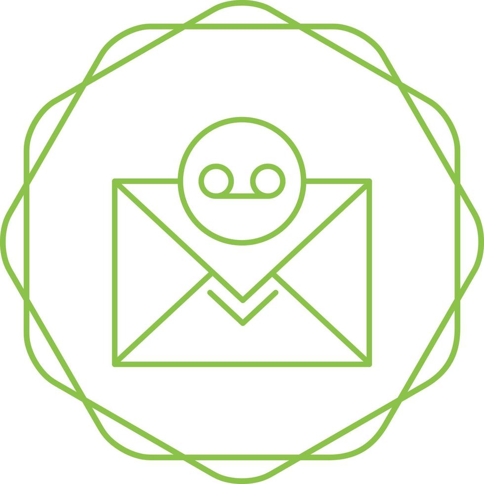 icono de vector de correo de voz