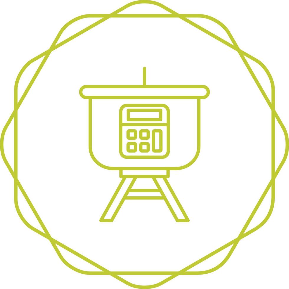 Calculation Presentation Vector Icon