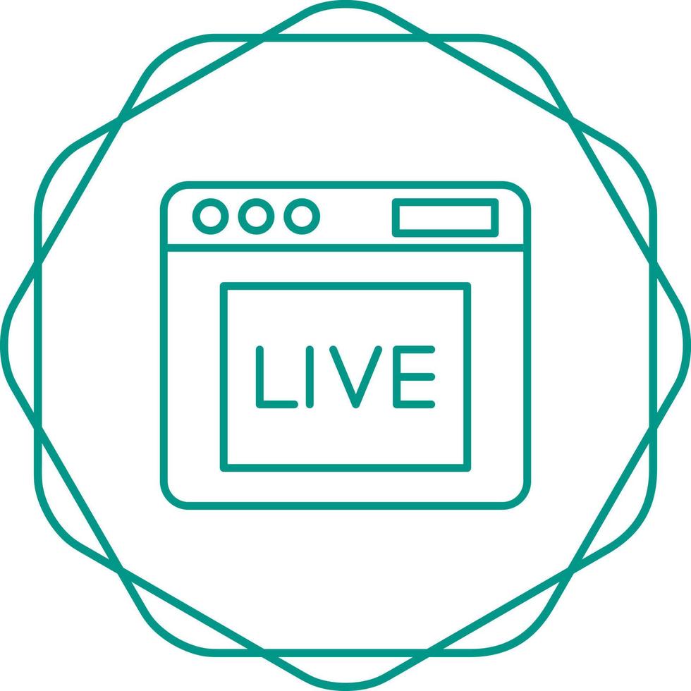 Live Vector Icon