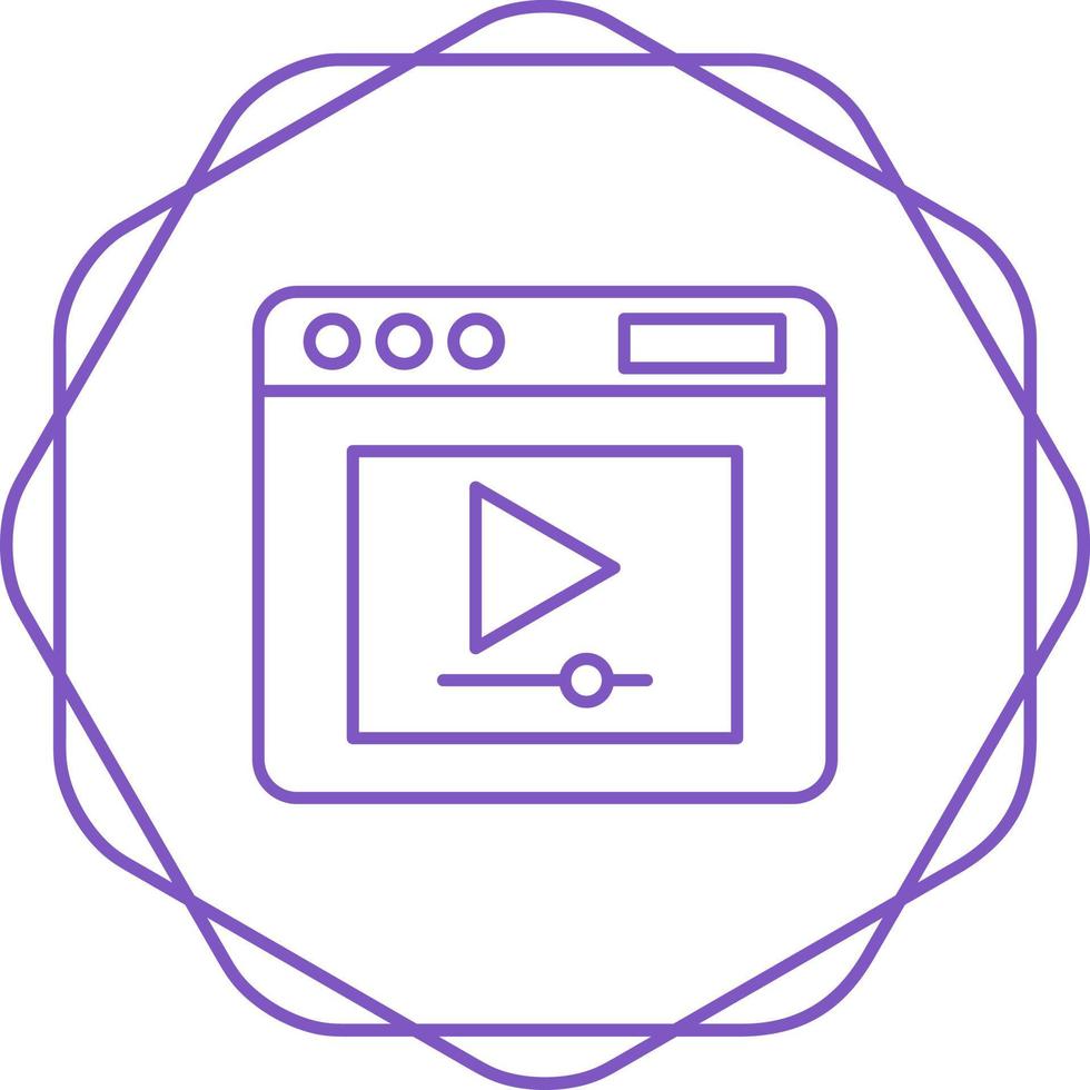 Video Player Vector Icon