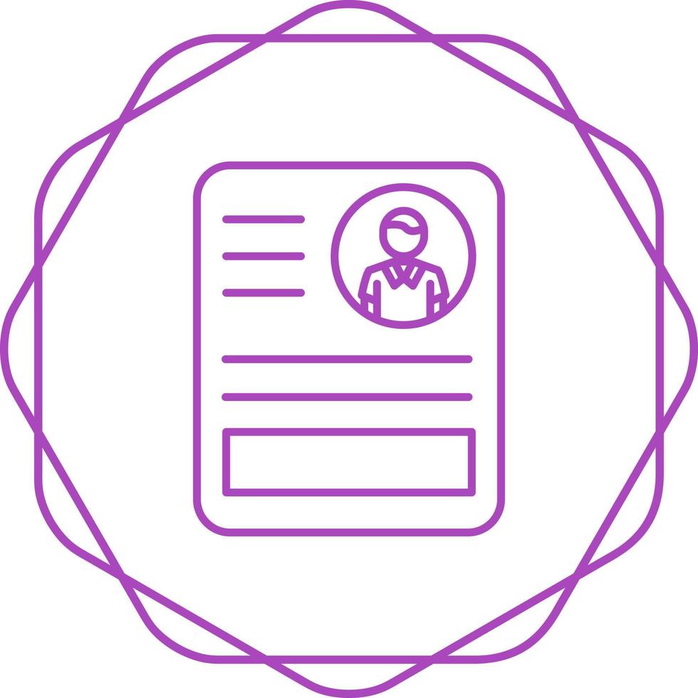 CV Vector Icon
