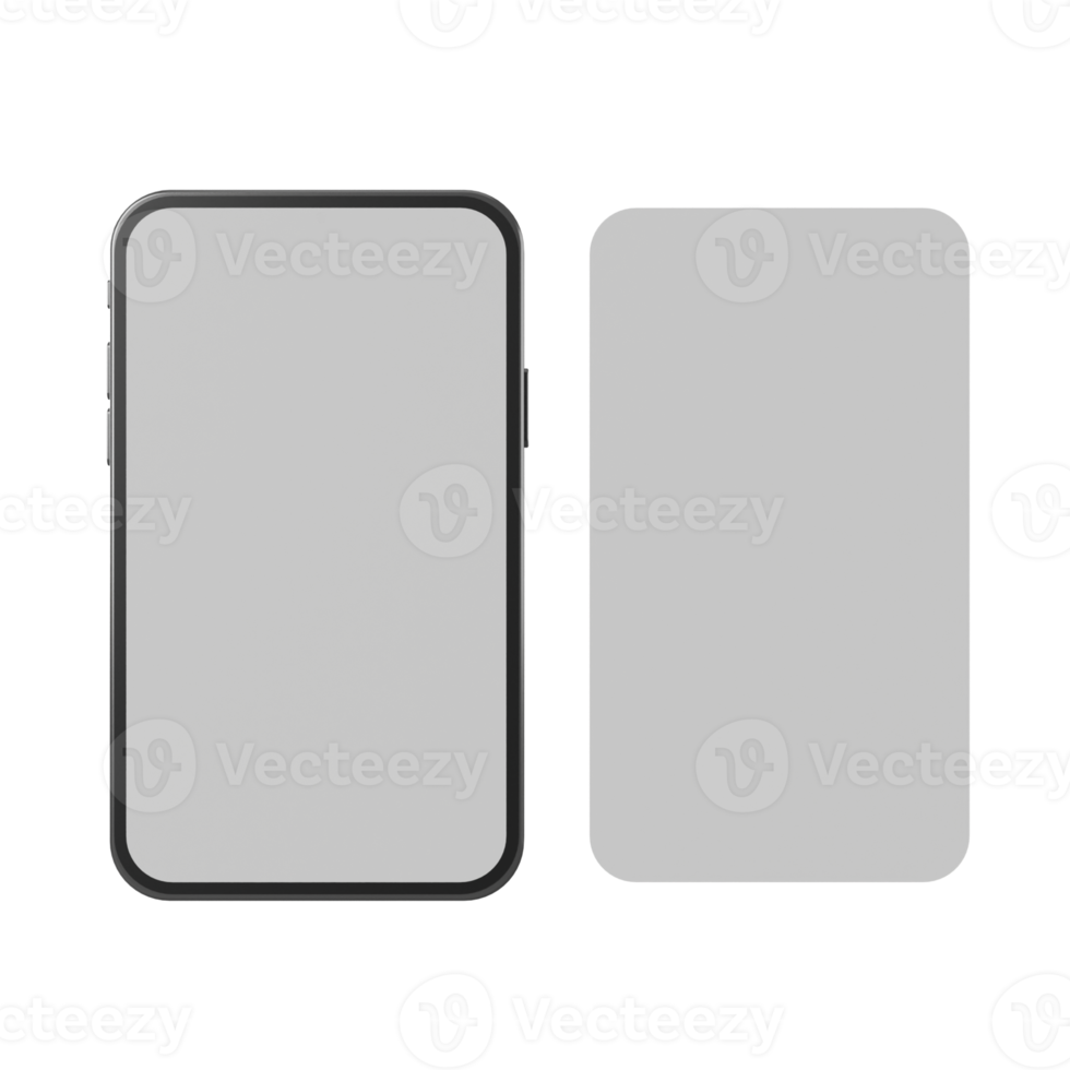 Blank screen phone png