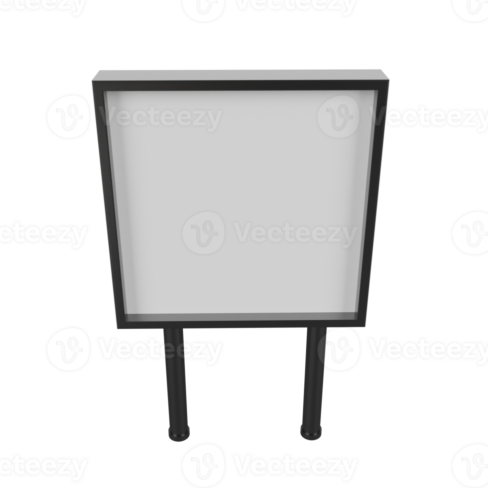 blanco cartelera. 3d hacer png