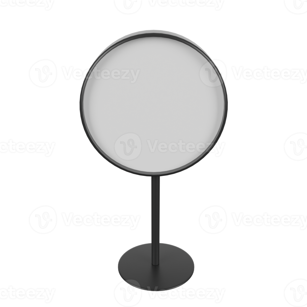 blank billboard. 3d render png