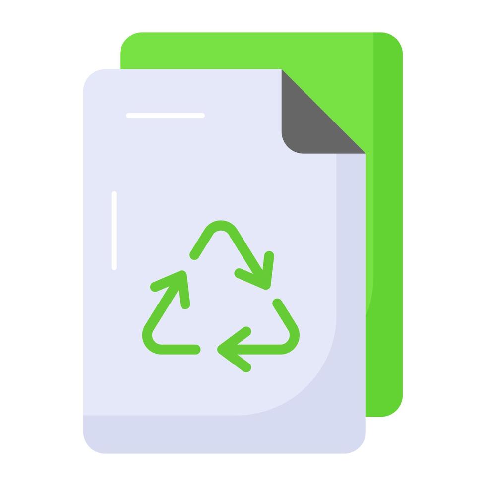 An amazing vector design of paper recycling in modern style, premium icon