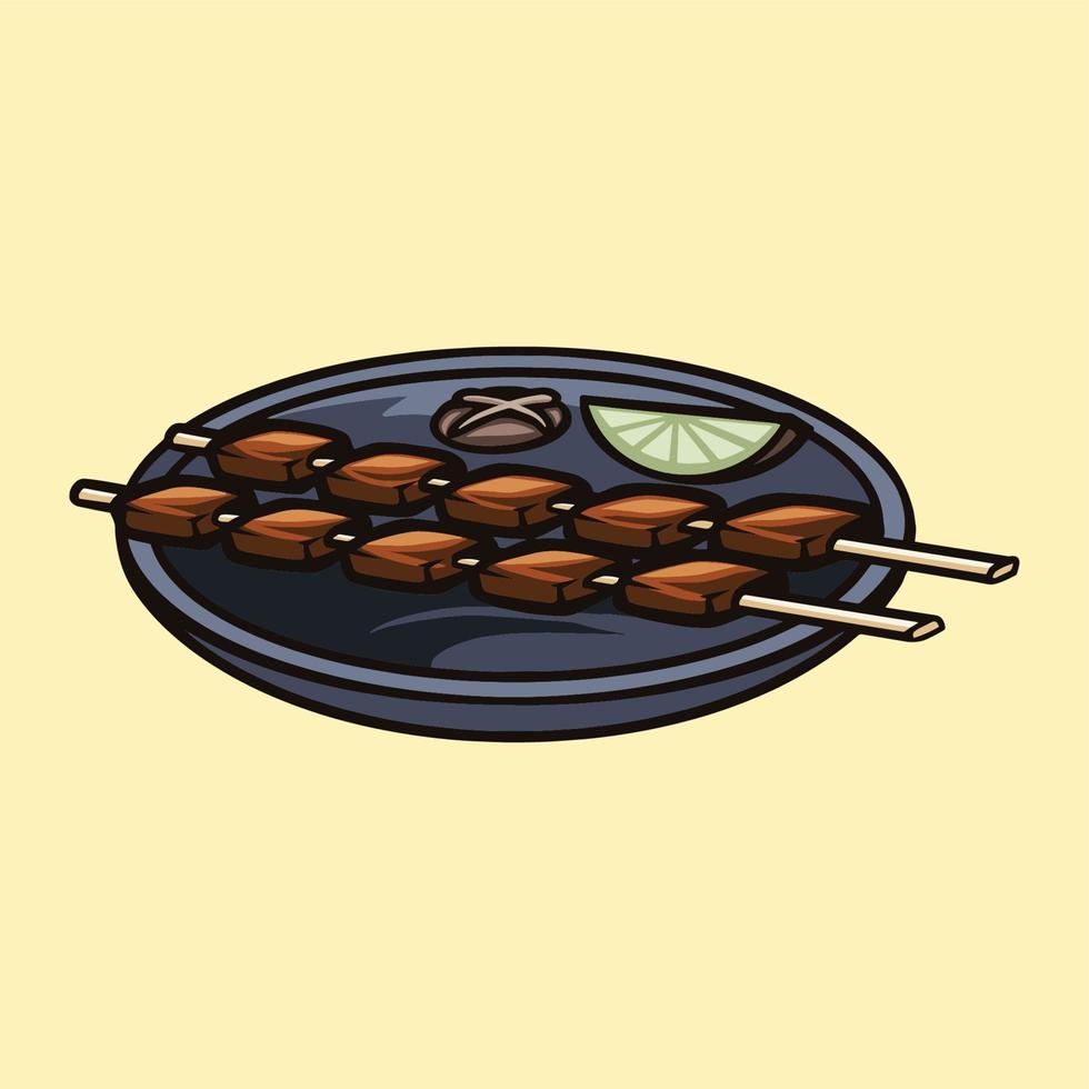 yukitori food vector