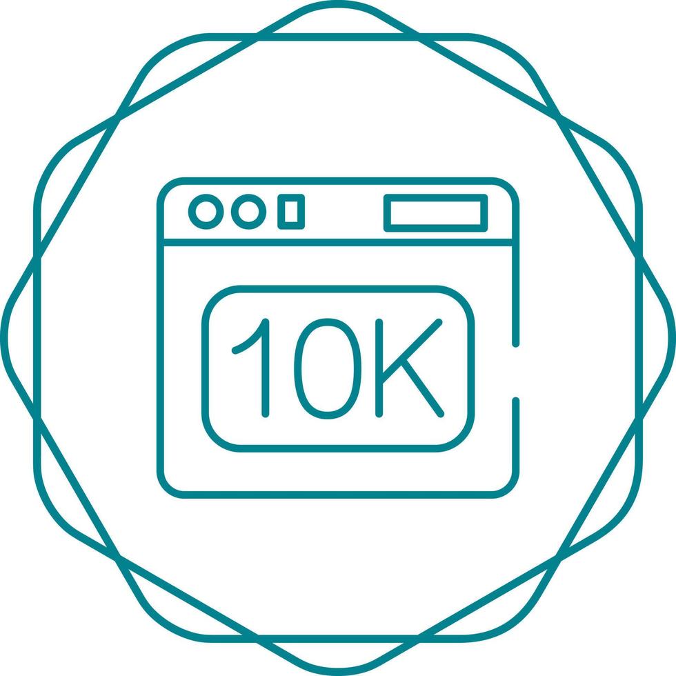 10k Vector Icon