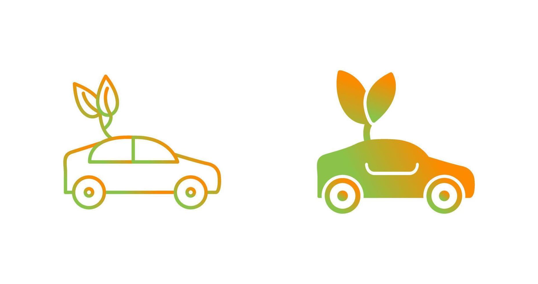 Eco friendly Car Vector Icon