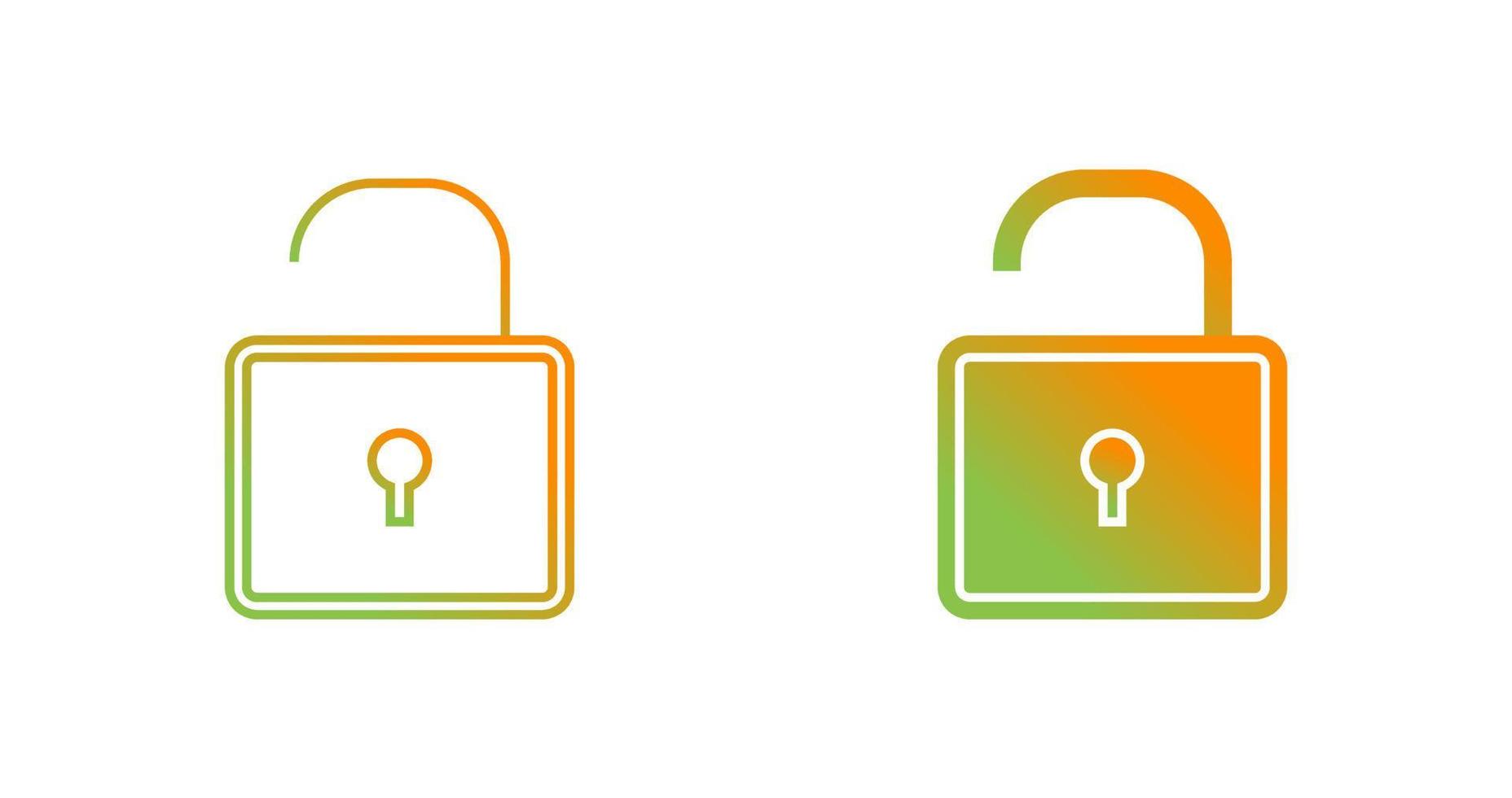 Open Lock Vector Icon Vector Icon