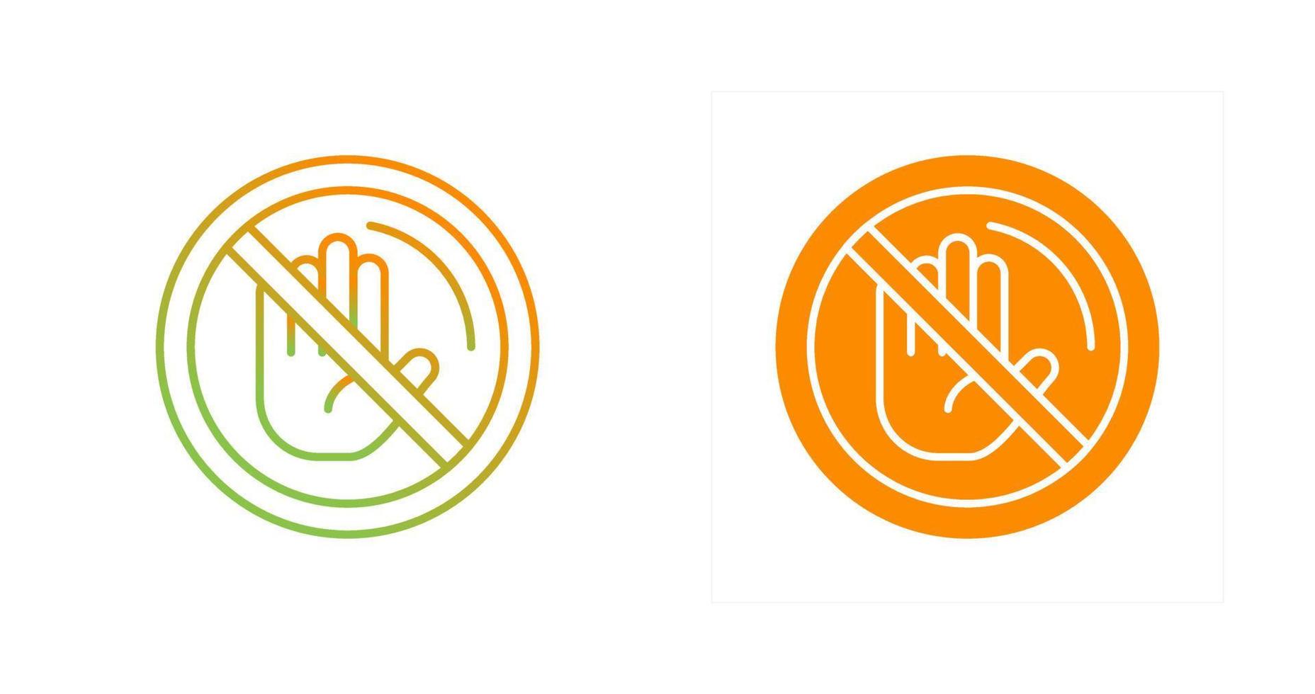 No Passing Vector Icon