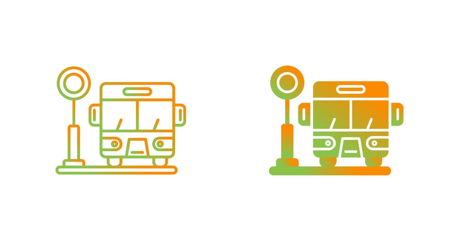 Bus Stop Vector Icon