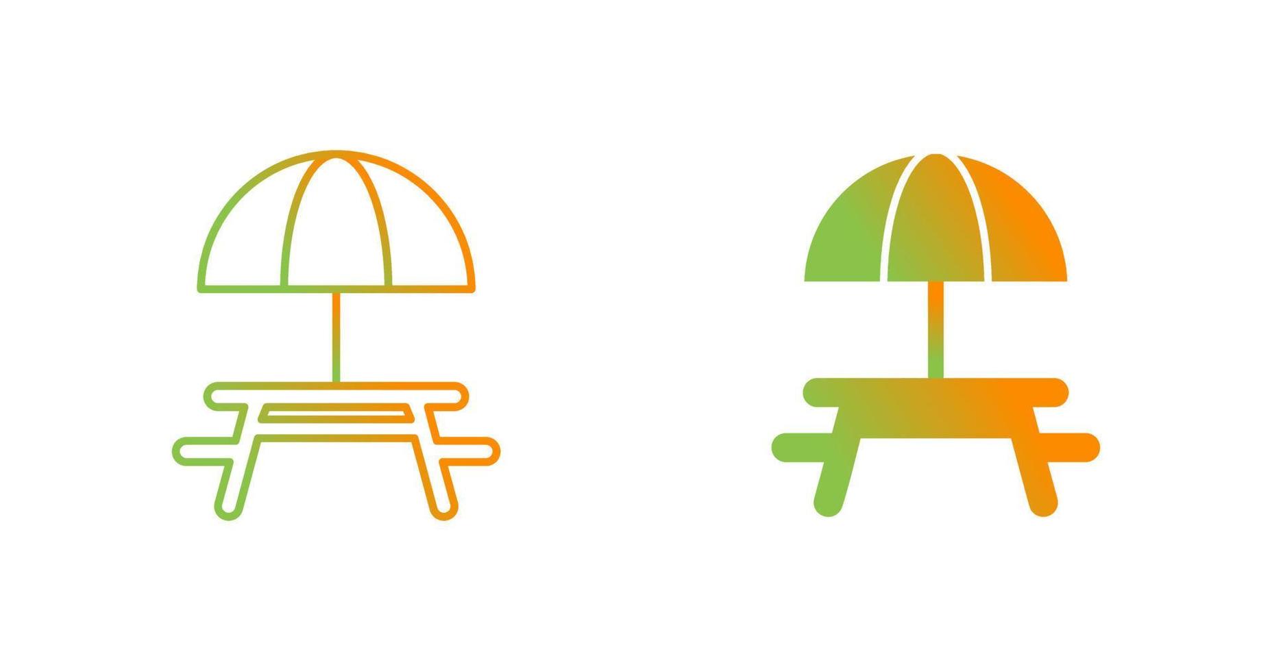 Camping Table Vector Icon