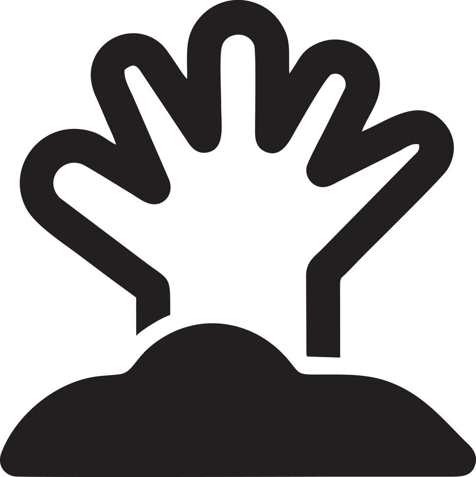 Hand icon symbol vector image. Illustration of the isolated finger hand touch human design. EPS 10