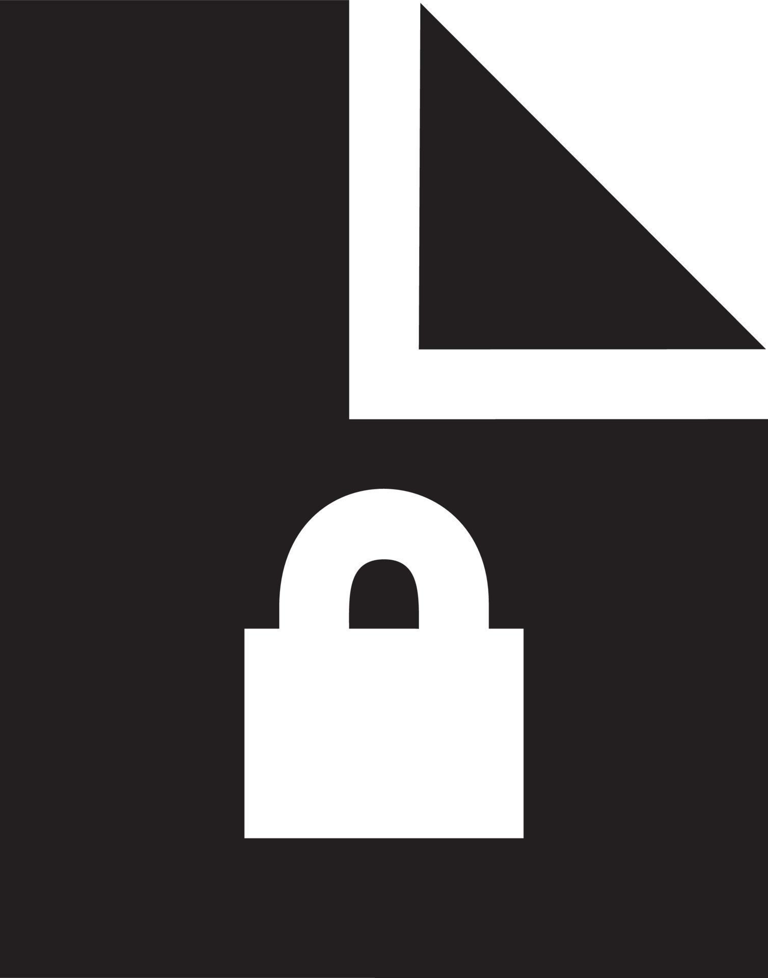 Lock security icon symbol vector image. Illustration of the key secure