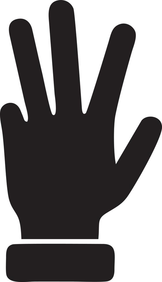 Hand icon symbol vector image. Illustration of the isolated finger hand touch human design. EPS 10