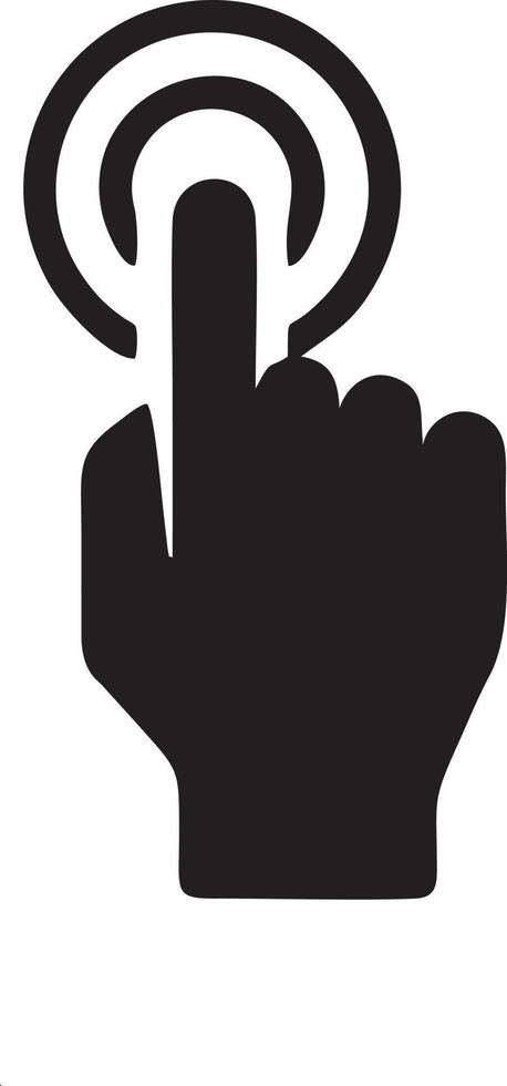 Hand icon symbol vector image. Illustration of the isolated finger hand touch human design. EPS 10