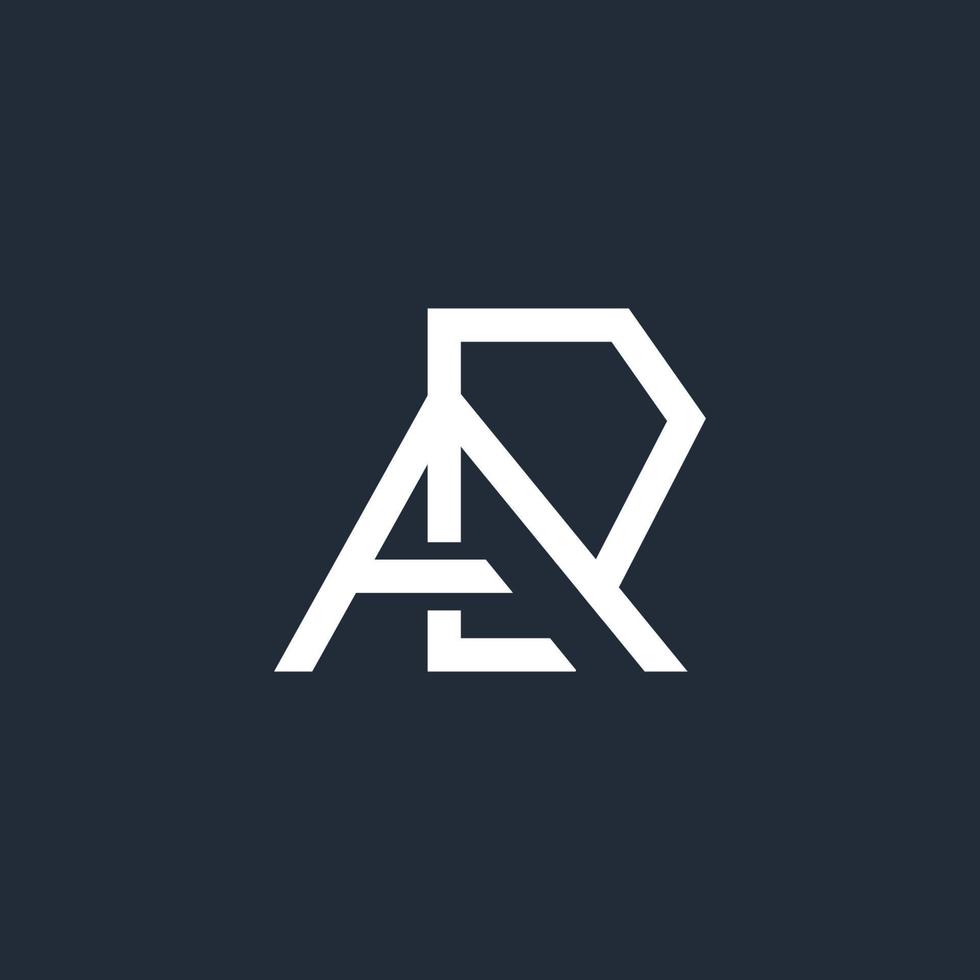 letters or Initials. Monogram logo  A, E ,P vector flat