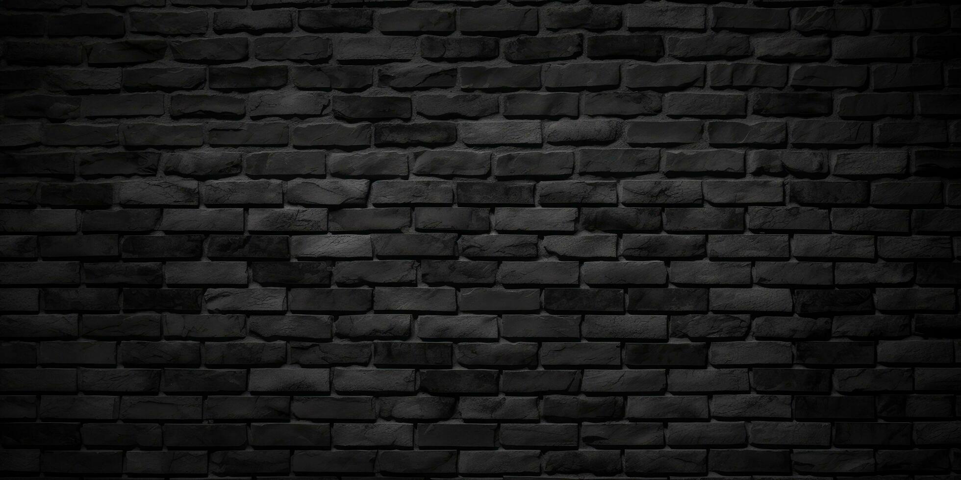 black brick wall dark background photo