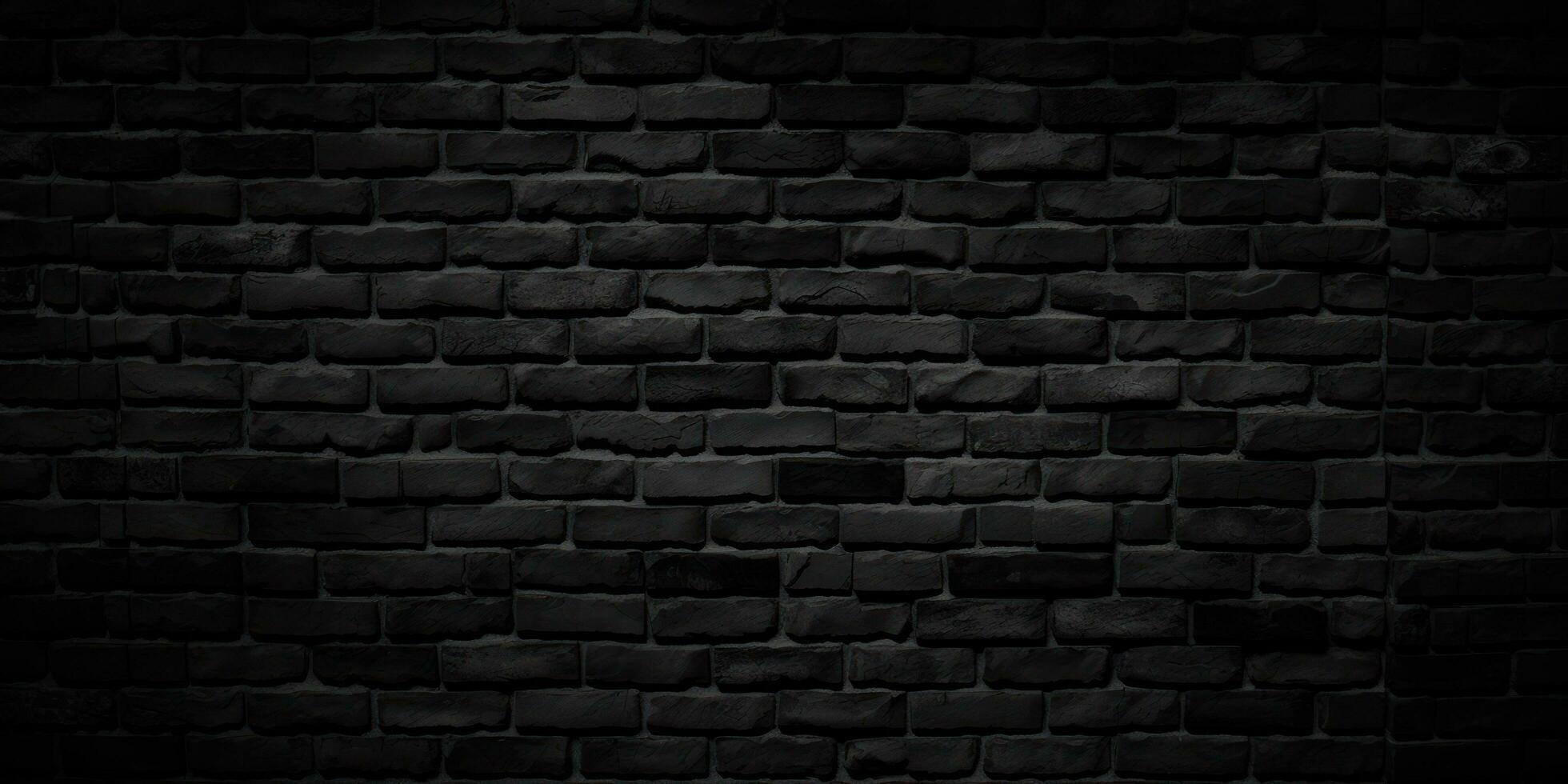 negro ladrillo pared oscuro antecedentes foto