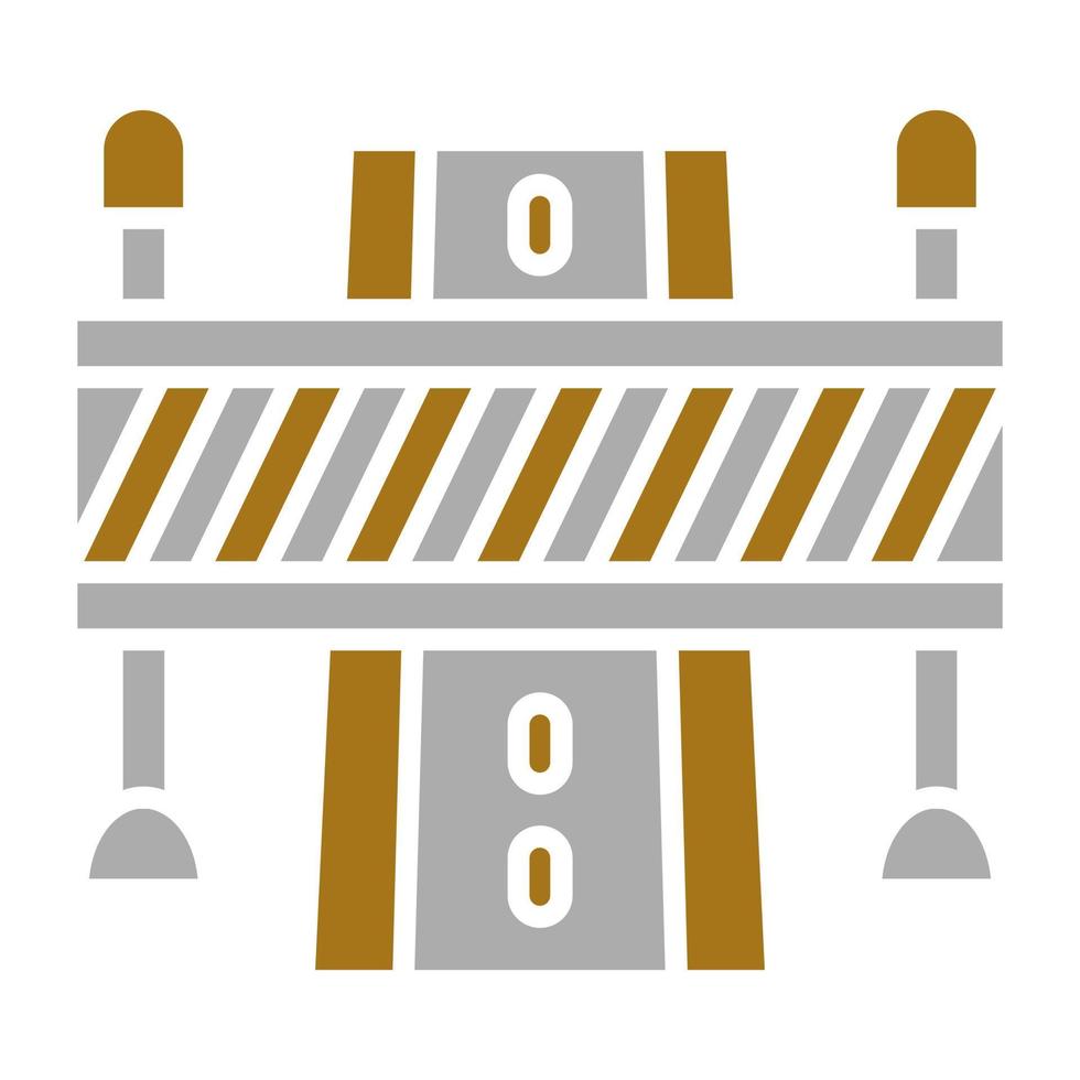 Road Block Vector Icon Style