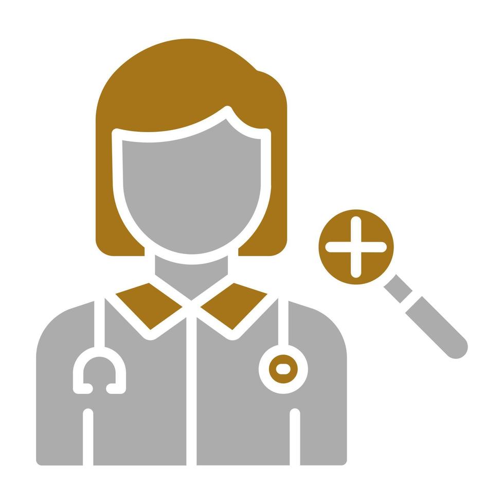 Dermatologist Female Vector Icon Style