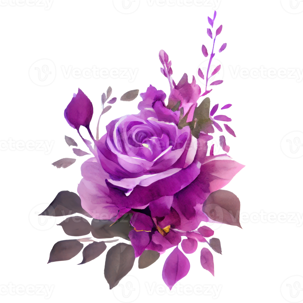 Illustration of watercolor roses png