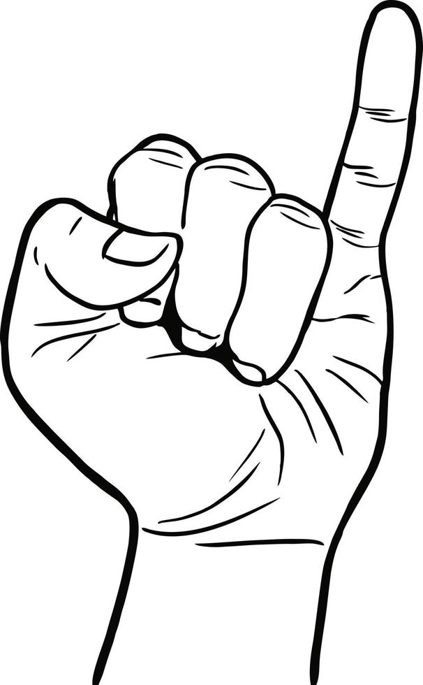 hand promise sign vector