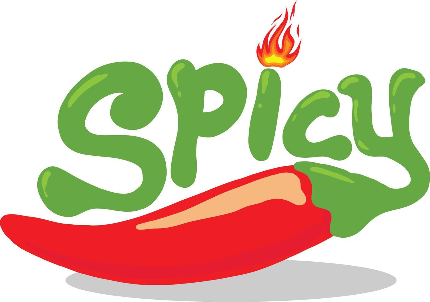 Flame spicy hot fire vector