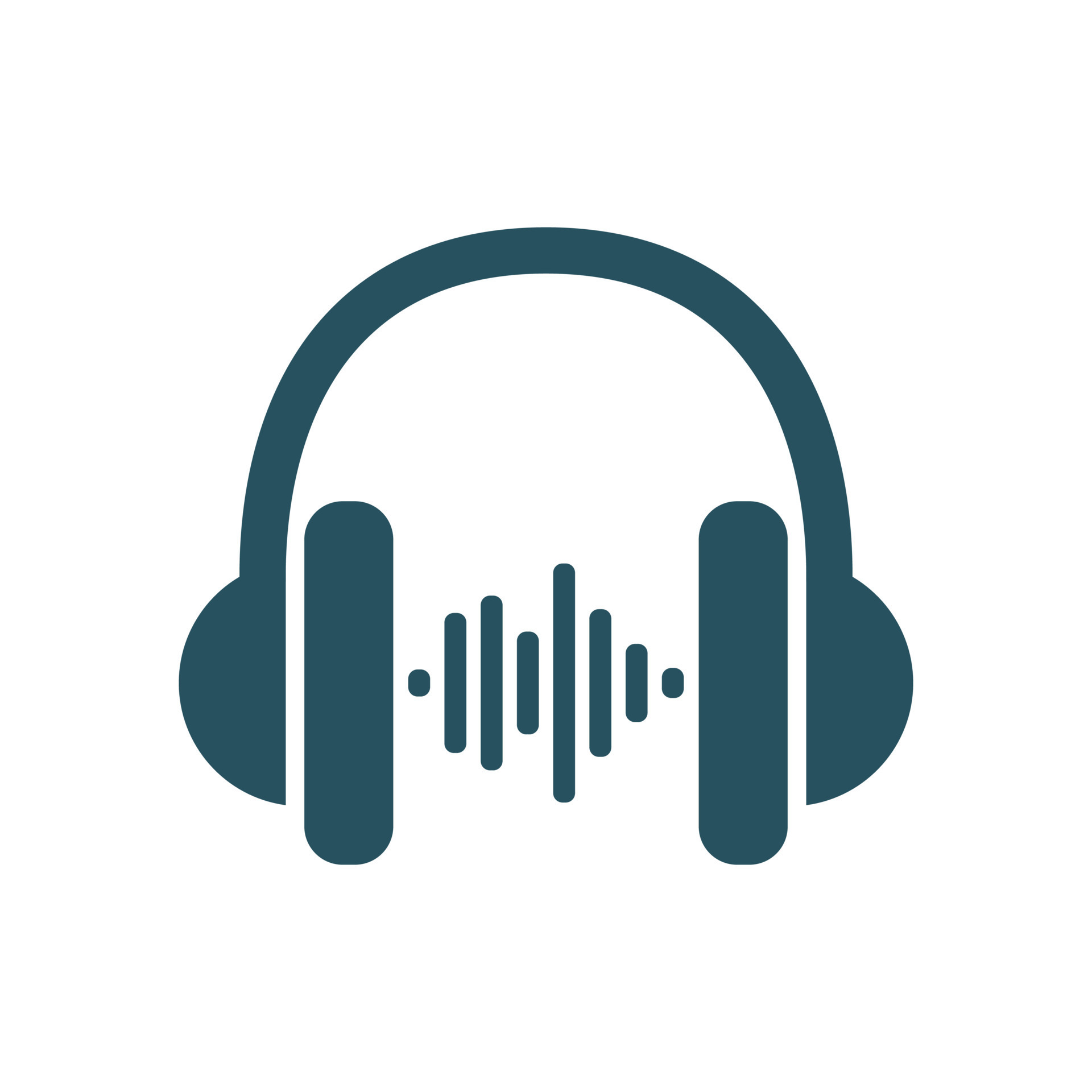 Headphone icon in flat style. Earphone vector illustration on isolated