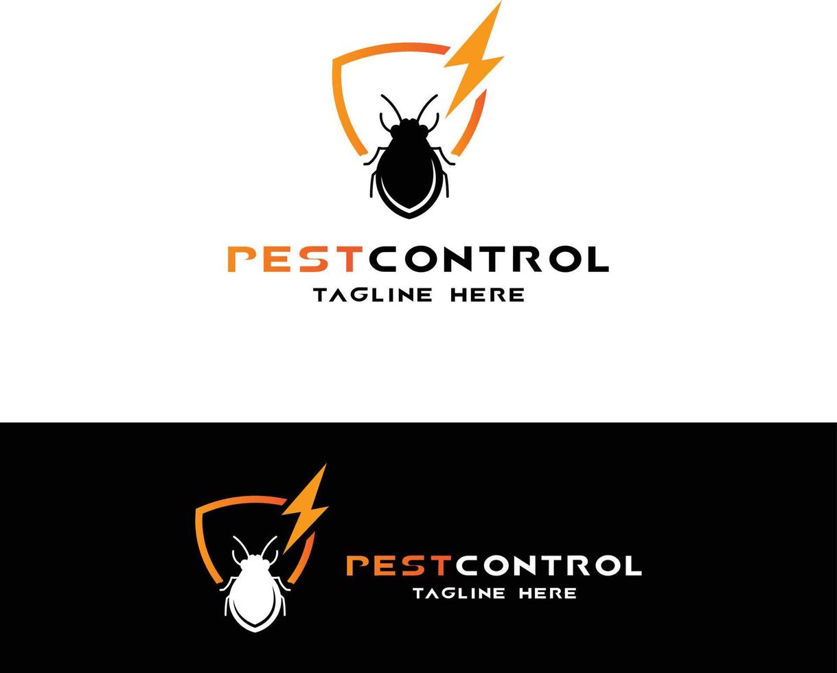 bug zapper logo design template. insect protection vector