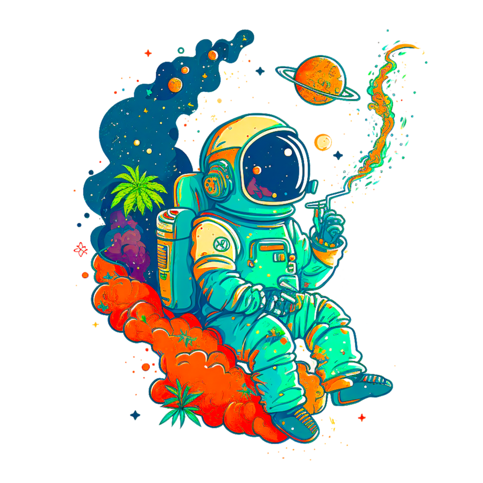 fri spaceman illustration ikon png