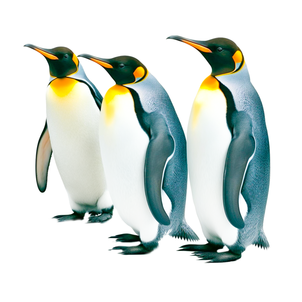 cute hand draw penguin birds png