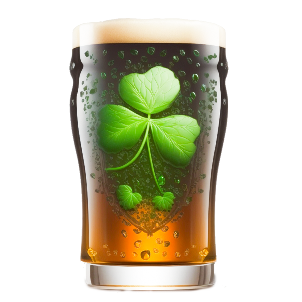 St Patrick's day beer illustration png