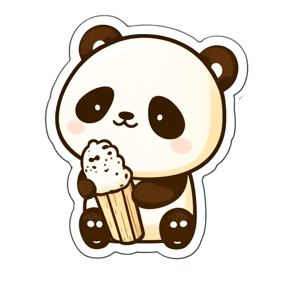 cute panda bear icon png