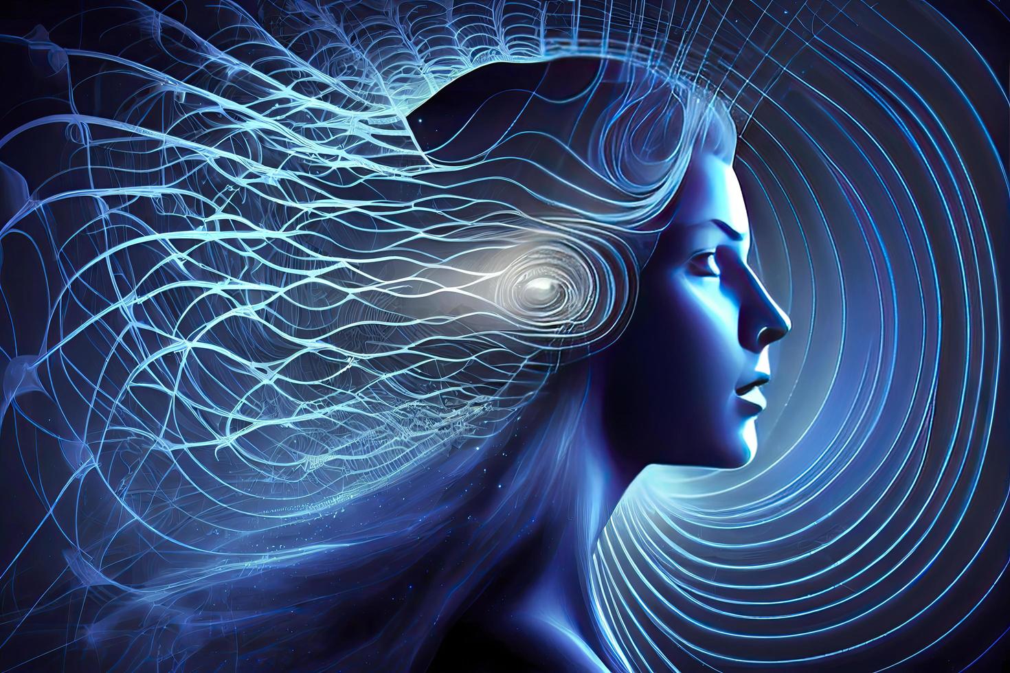 Psychic Waves, Wellness, escapism, and surrealism come together in imagery photo
