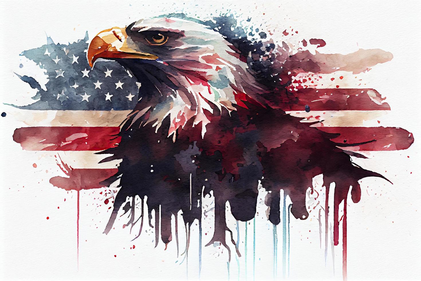 american patriotic watercolor desktop background photo