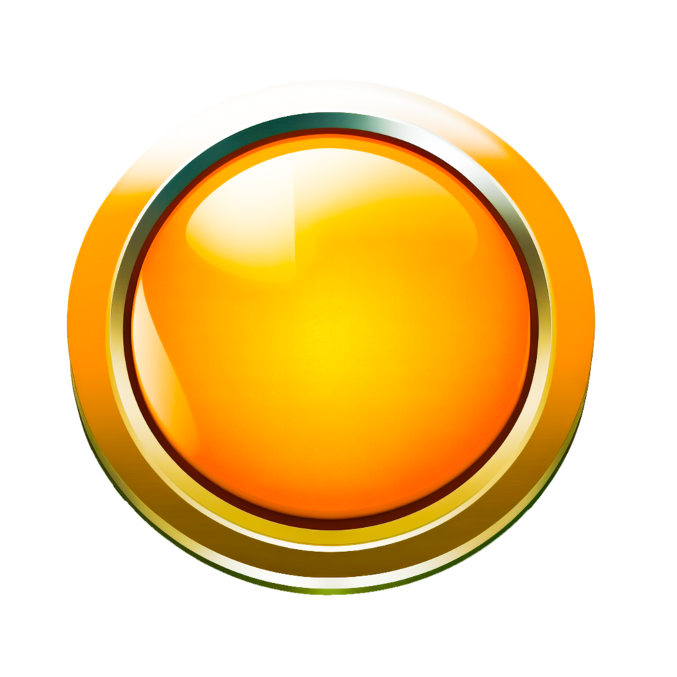 circle font button orange png