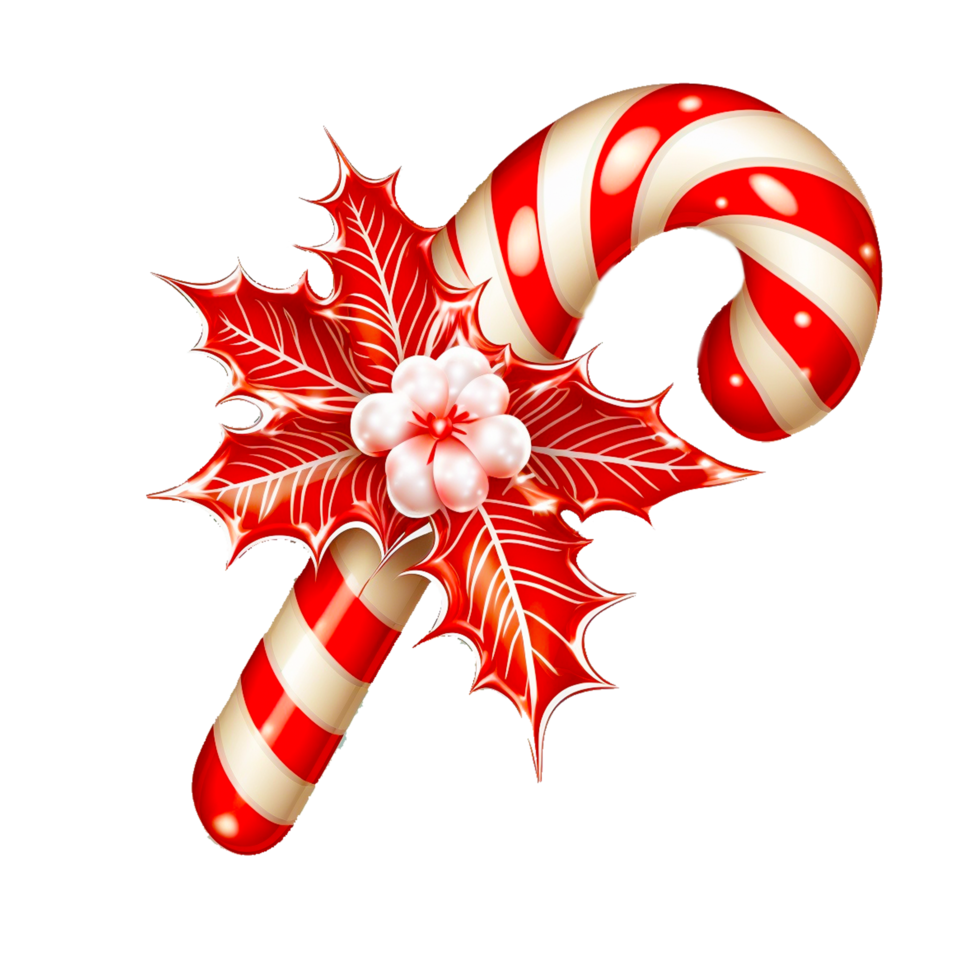 Noël bonbons cannes clipart png