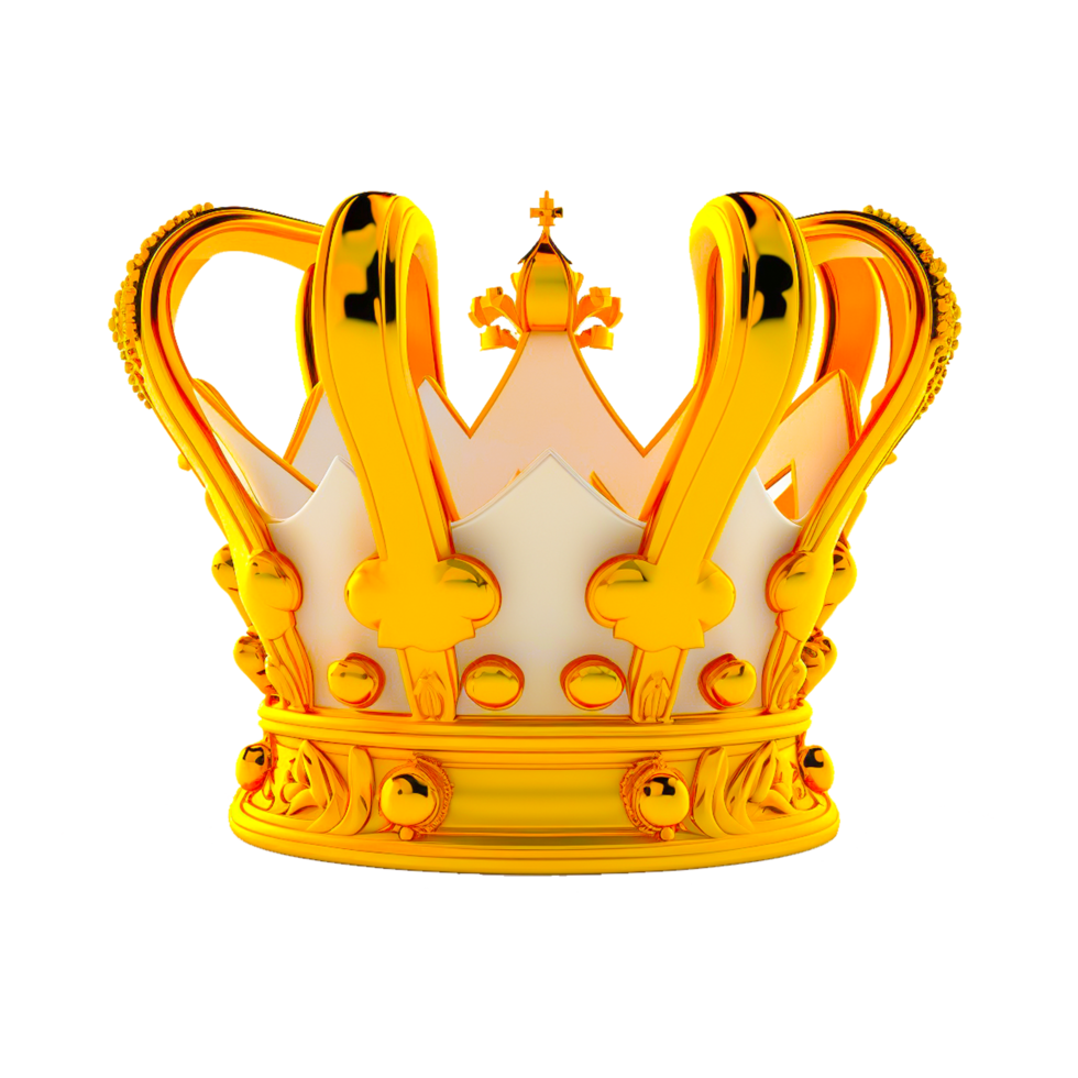 d'or couronne icône gratuit illustration png