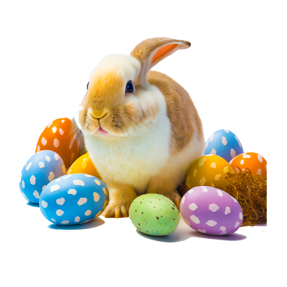 happy Easter bunny free icon png