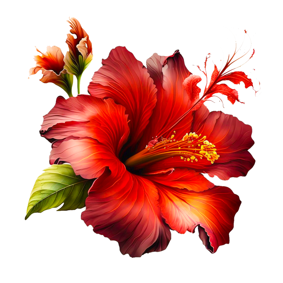 épanouissement rouge hibiscus png gratuit icône