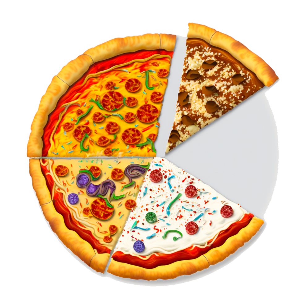 plak van pizza isometrische icoon png