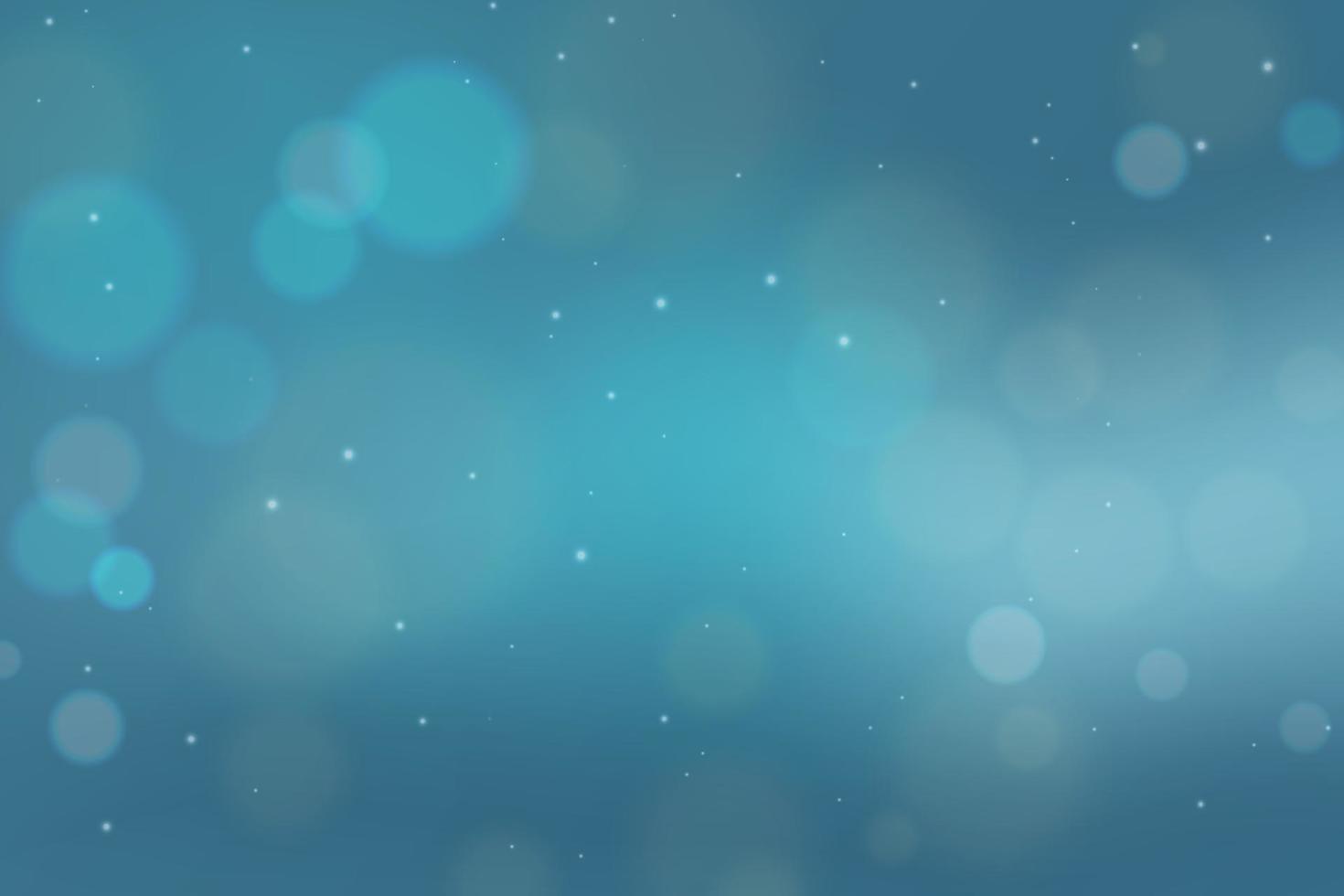 bokeh lights on a pastel blue abstract background vector