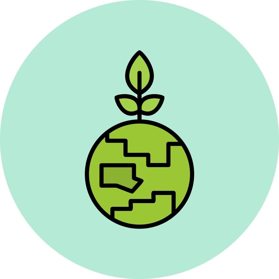 Green Earth Vector Icon