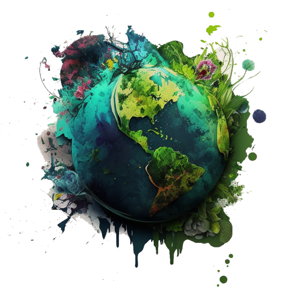 Earth Watercolor free icon png