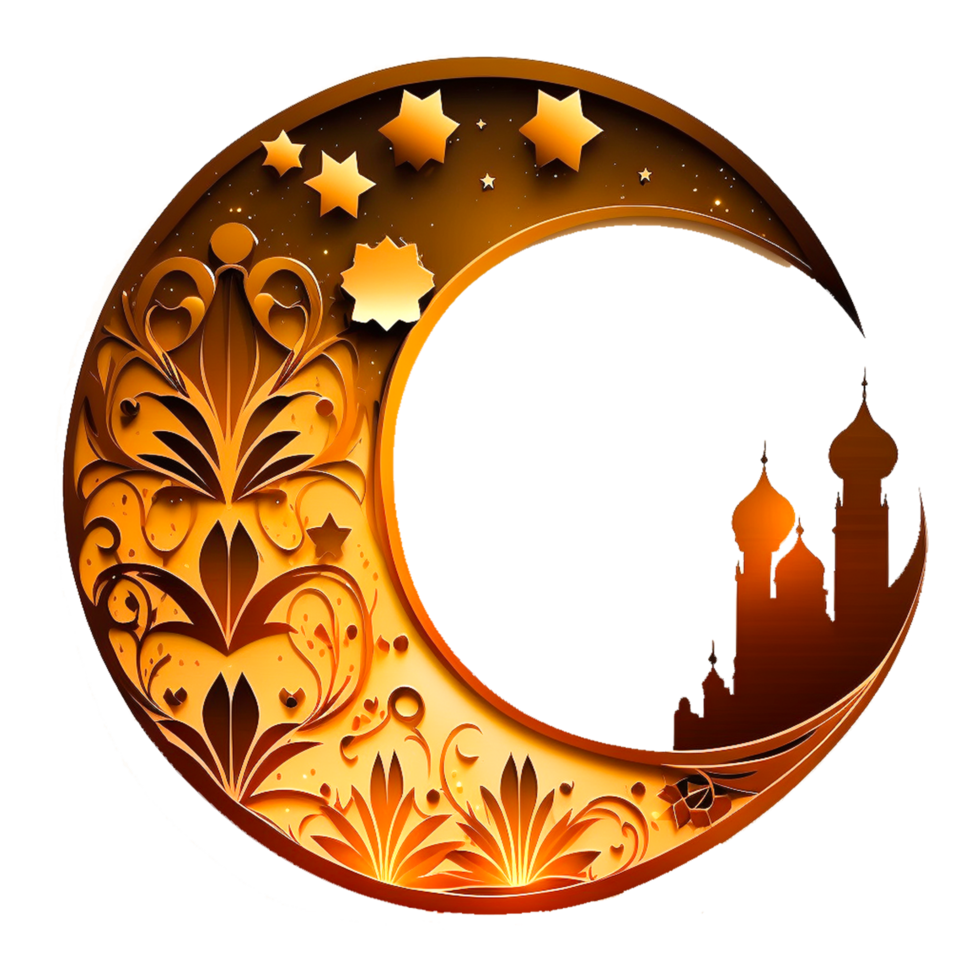 Eid Mubarak moon  free png