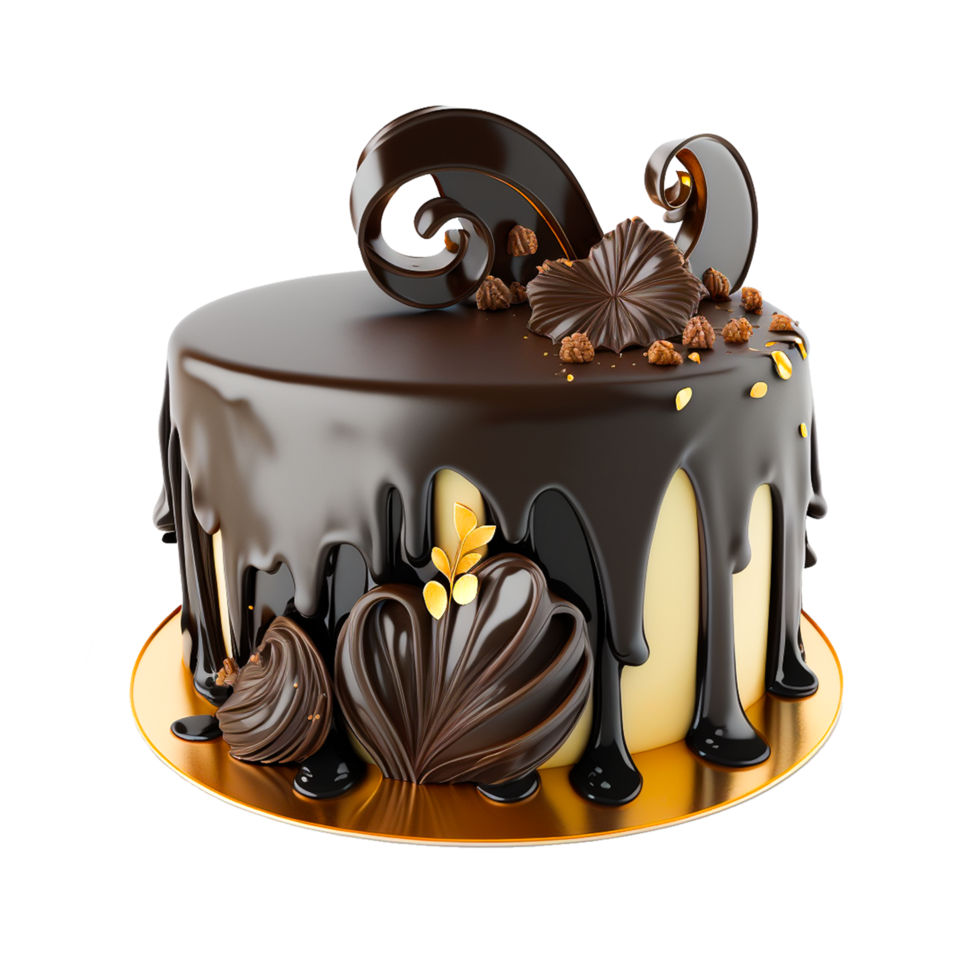 chocolate cake with fruit png