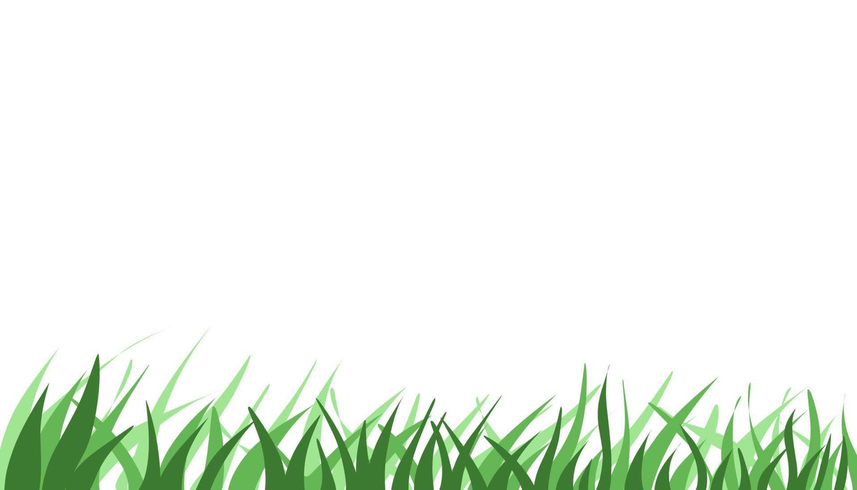 Background illustration with green grass image vector