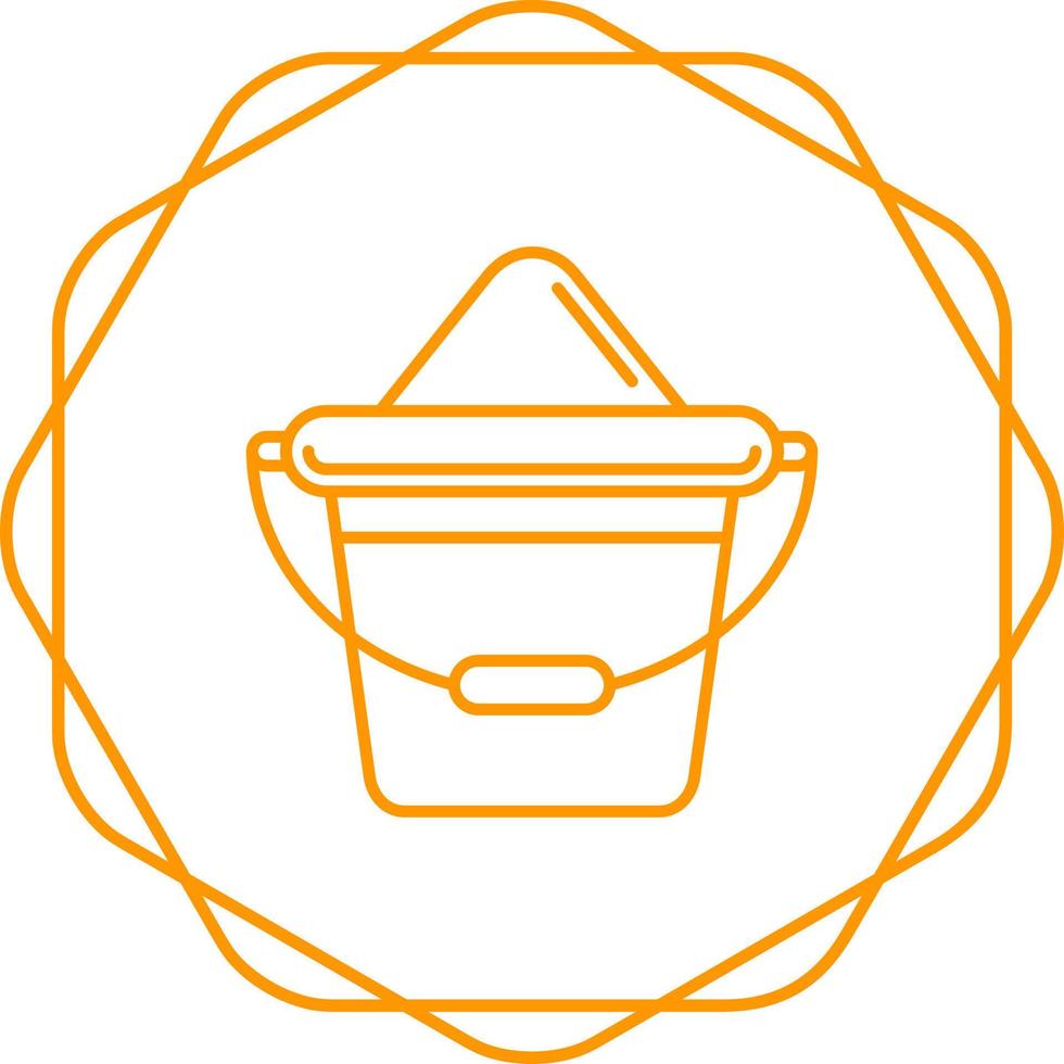 Sand Bucket Vector Icon