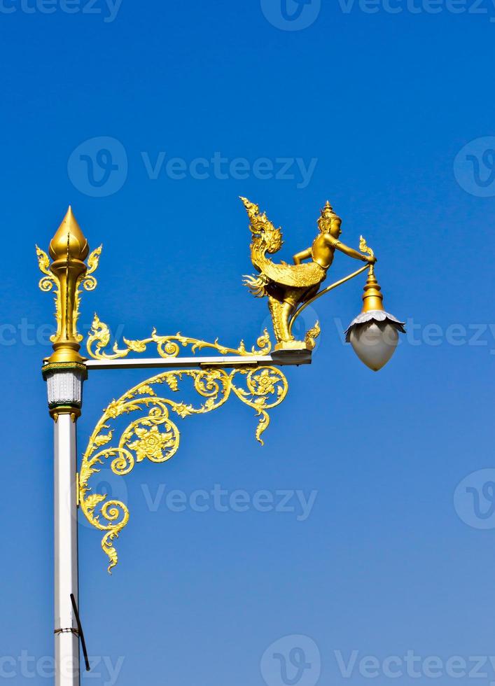 Light pole agent blue sky photo